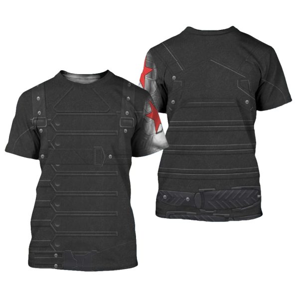 Winter Soldier Cosplay Halloween Costume Hoodie