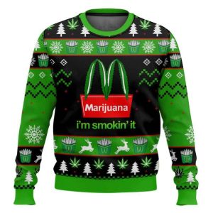 Marijuana I’m Smokin’ It Christmas Ugly Sweater