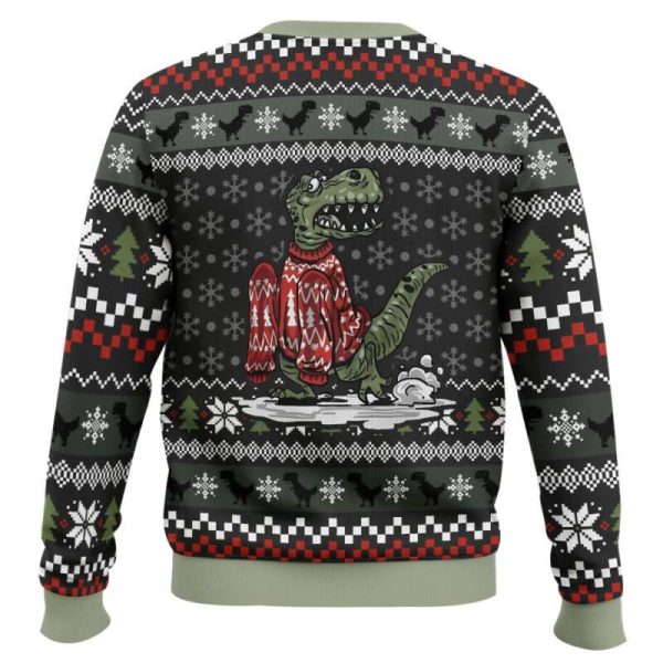 Wrong Size Dinosaurs Ugly Christmas Sweater