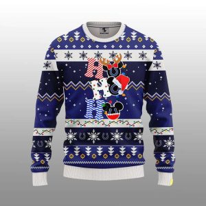 Colts HoHoHo Mickey Ugly Christmas Sweater 1 Colts HoHoHo Mickey Ugly Christmas Sweater1