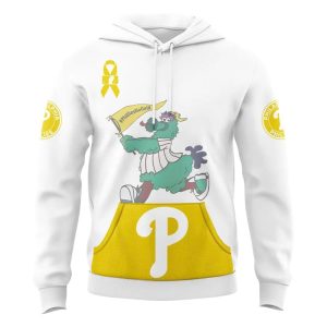 2025 Phillies Phanatic Nemours Childhood Cancer Awareness Night Hoodie1