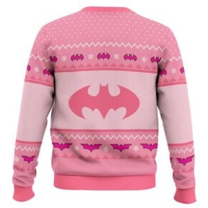 Pink Batman Ugly Christmas Sweater1