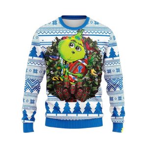 Lions Grnch Hug Ugly Christmas Sweater