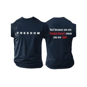 Charlie Kirk Freedom Just Because You Are Offended Doesnt Mean Two Sided Shirt3