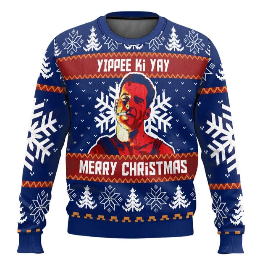 Yippee Ki Yay Die Hard Ugly Christmas Sweater Yippee Ki Yay Die Hard Ugly Christmas Sweater