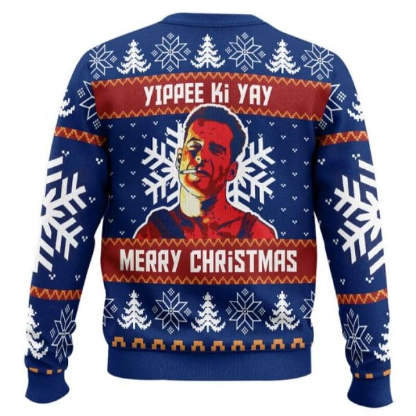 Yippee Ki Yay Die Hard Ugly Christmas Sweater