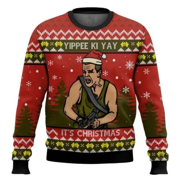 Yippee Ki Yay It’s Christmas Die Hard Ugly Christmas Sweater