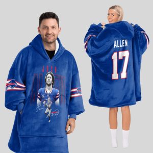 Bills Josh Allen Signature Blanket Hoodie 3 Bills Josh Allen Signature Blanket Hoodie3