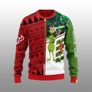 Texans Grnch Scooby Doo Ugly Christmas Sweater1