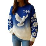 Zeta Phi Beta Dove Ugly Christmas Sweater