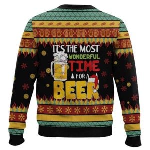 The Most Wonderful Time For A Beer Ugly Christmas Sweater1