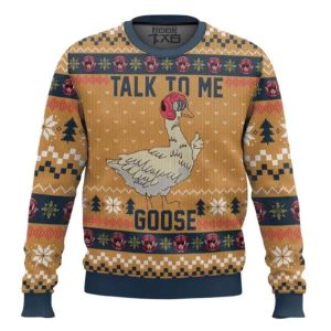 Talk to me Goose Top Gun Ugly Christmas Sweater