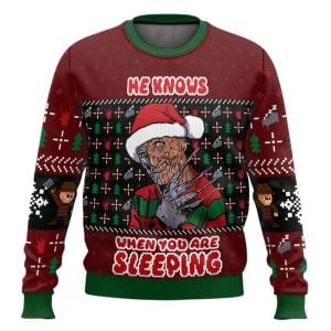 Freddy Krueger Horror Ugly Christmas Sweater