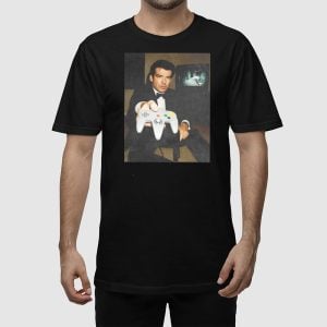 Pierce Brosnan Playing Game Shirt 2