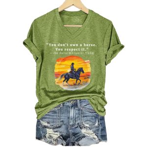 Robert Redford You Dont Own A Horse You Respect It The Horse Whisperer 1998 Shirt