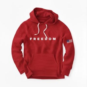Charlie Kirk Freedom Waffle Hoodie
