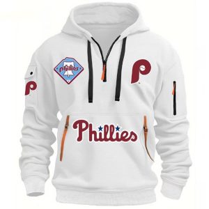 2025 Phillies Hoodie Half Zipper