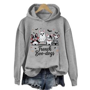 Fall French Bulldog Halloween Hoodie