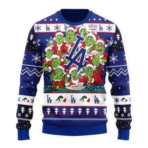 Dodgers 12 Grinch Ugly Christmas Sweater