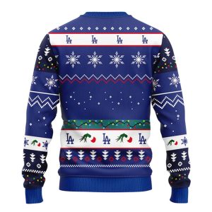 Dodgers 12 Grinch Ugly Christmas Sweater1