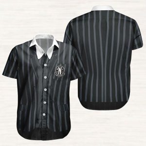 Wednesday Addams Nevermore Academy Halloween Costume Hawaiian Shirt