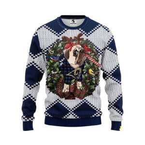 Rams Pub Dog Ugly Christmas Sweater