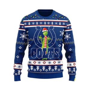 Colts Funny Grnch Ugly Christmas Sweater
