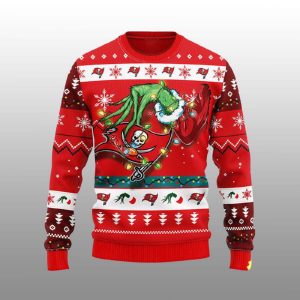 Buccaneers The Hand Of Grnch Ugly Christmas Sweater1