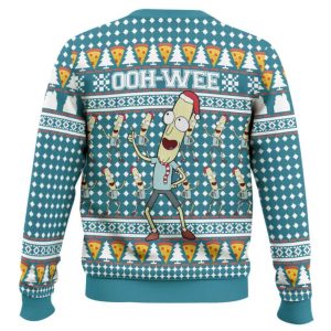 Mr Poopybutthole Ohh Wee Rick n Morty Ugly Christmas Sweater1