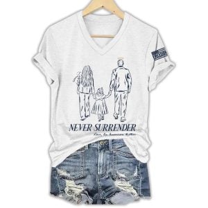 Never Surrender RIP Charlie Kirk Shirt