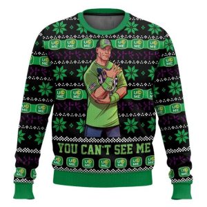 You Cant See Me John Cena Ugly Christmas Sweater