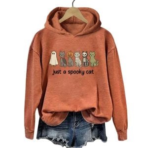Halloween Just A Spooky Cat Hoodie 2 Halloween Just A Spooky Cat Hoodie2