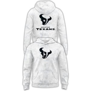 2025 Texans Icy White Hoodie