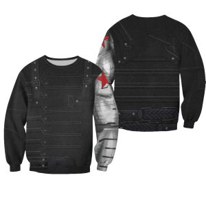 Winter Soldier Cosplay Halloween Costume Hoodie1