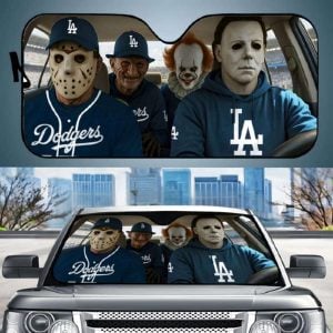 Halloween Horror Dodgers Sunshade