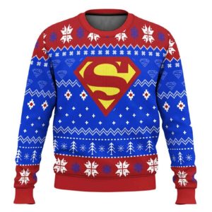 Super Heroes Superman Christmas Ugly Christmas Sweater