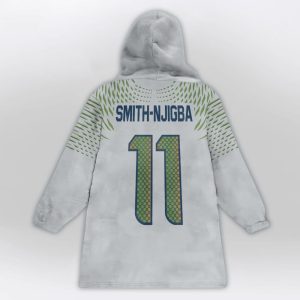 Smith Njigba 11 Seattle Football Unisex Blanket Hoodie2
