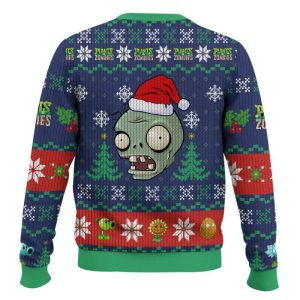 Zombie And Plants Ugly Christmas Sweater 1 Zombie And Plants Ugly Christmas Sweater1