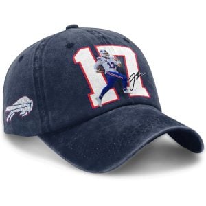 Josh Allen Bills Signature Washed Cap 2 Josh Allen Bills Signature Washed Cap2