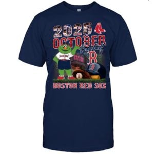 2025 Red Sox October Baseball Two Sided Shirt1