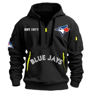 2025 Blue Jays Hoodie Half Zipper