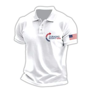 Charlie Kirk Turning Point USA Polo Shirt