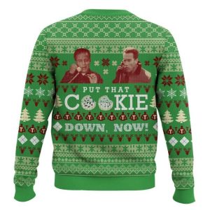 Jingle All The Way Put That Cookie Down Now Christmas Ugly Sweater1