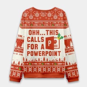 Ohh This Calls for a Powerpoint Ugly Christmas Sweater 2