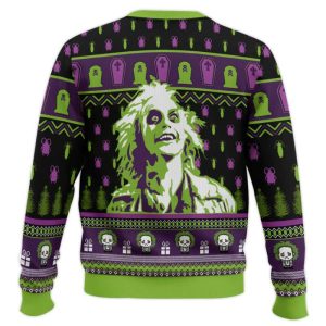 Smile Beetlejuice Ugly Christmas Sweater 1 Smile Beetlejuice Ugly Christmas Sweater1