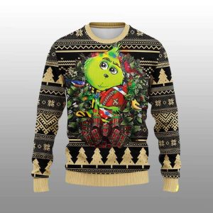 Saints Grnch Hug Ugly Christmas Sweater1