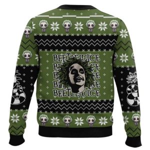 Beetlejuice Its Showtime Ugly Christmas Sweater1