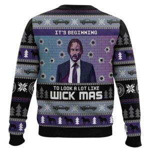 Wick Mas John Wick Christmas Sweater1