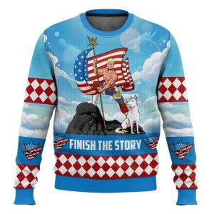 Finish The Story Cody Rhodes Ugly Christmas Sweater