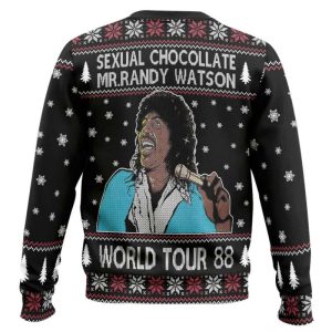 Sexual Chocolate Mr Randy Watson World Tour 88 Ugly Christmas Sweater1